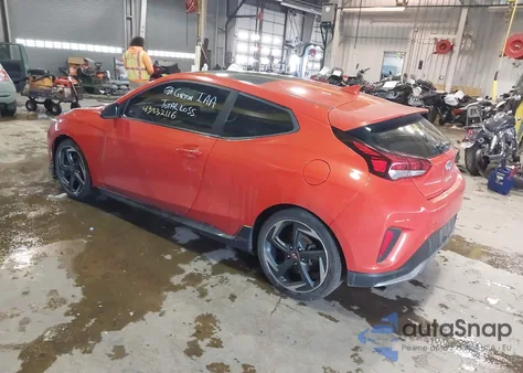 2019 Hyundai Veloster Turbo from USA, damaged, VIN KMHTH6AB4KU015682